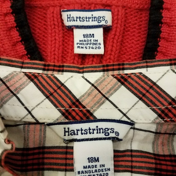 Heartstrings Sweater Vest and Button Down Set - Picture 3 of 3