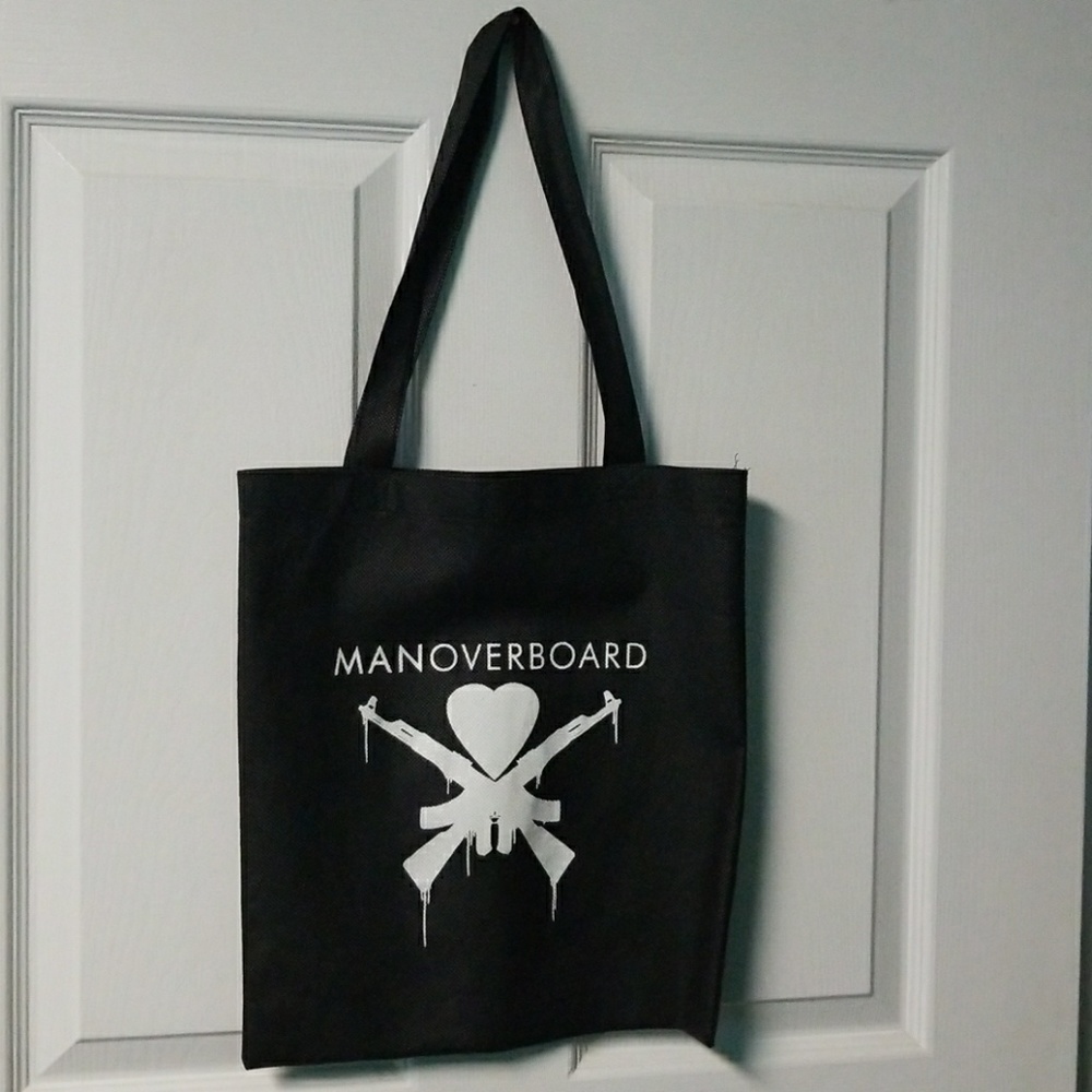 New Man overboard band merch tote bag