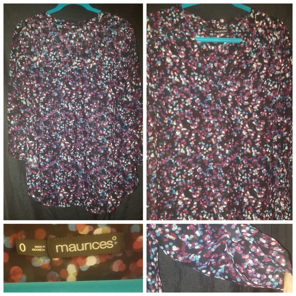 Maurices spotted blouse