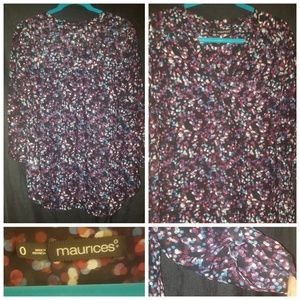 Maurices spotted blouse