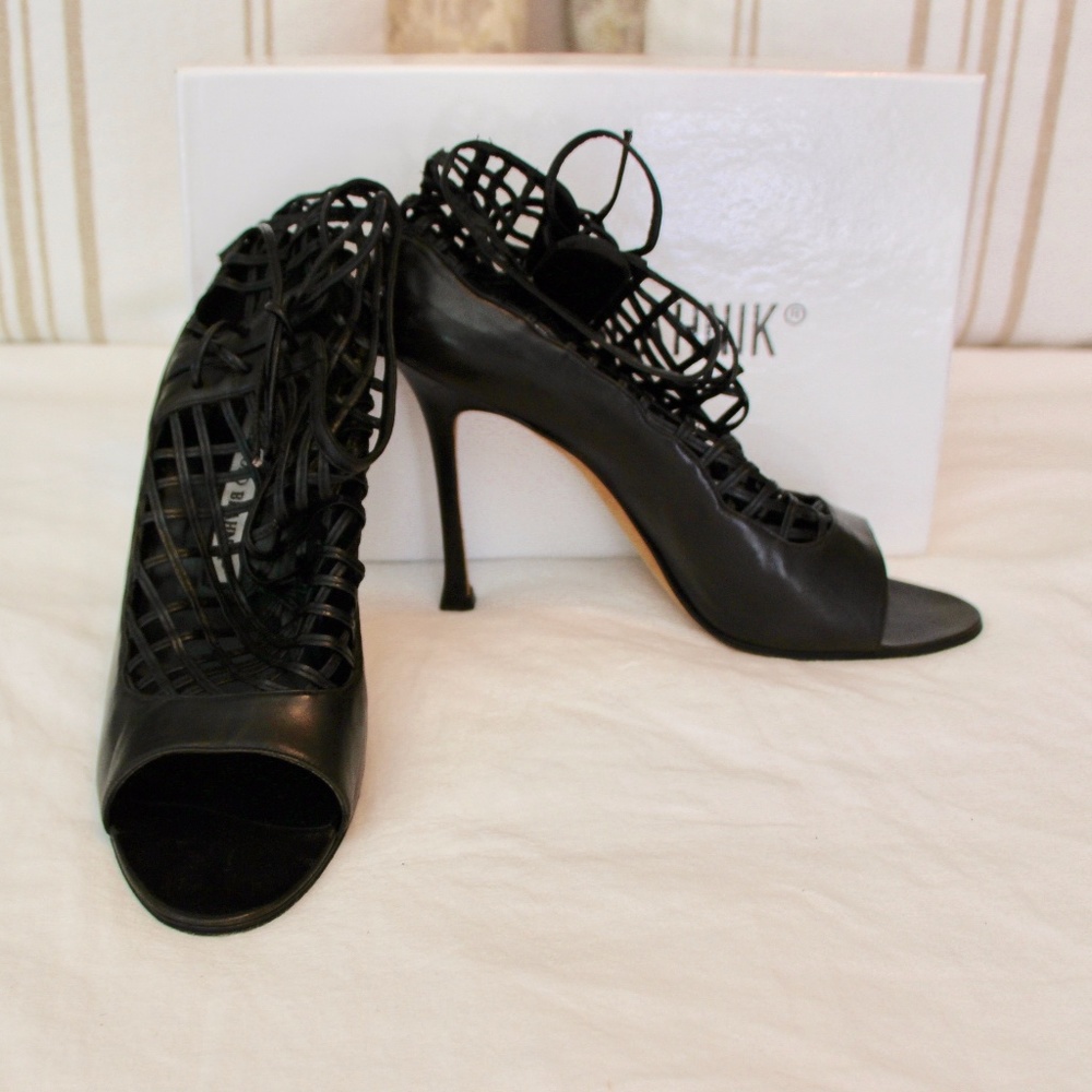 Manolo Blahnik Caged Sandals