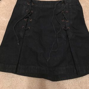 Free people! Dark blue denim skirt!!