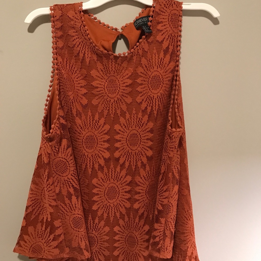 Lace tank top