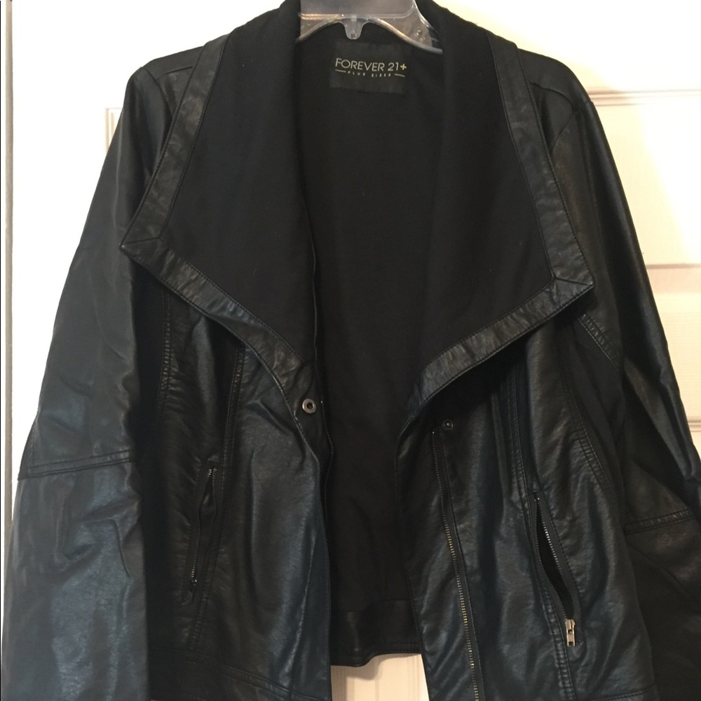 Faux leather jacket