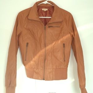 Tan faux leather jacket Tan faux leather jacket
