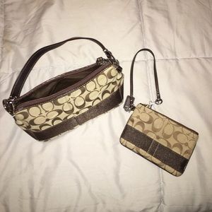 Coach small purse & coin purse