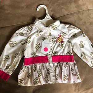 Rocawear White Peplum Blouse