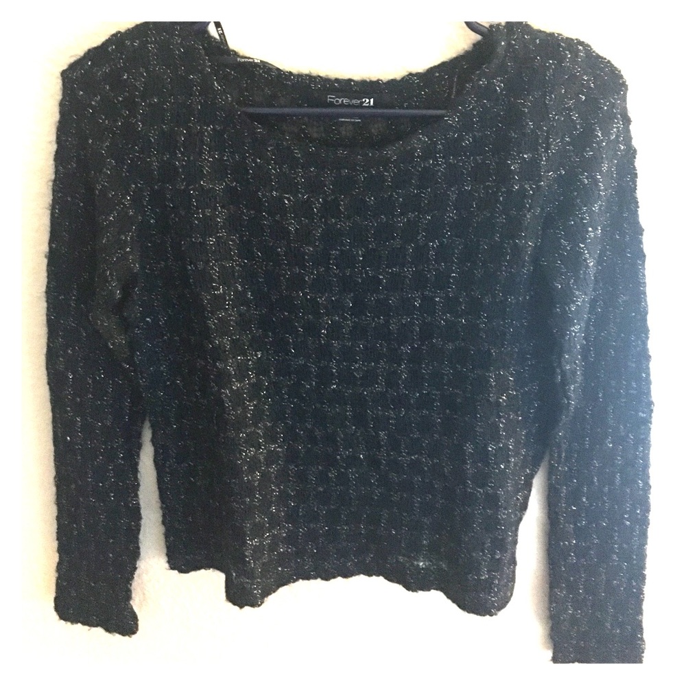 Navy knit sweater Forever 21 size S/P