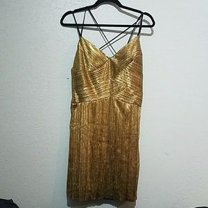 Gold dress Frederick's of Hollywood