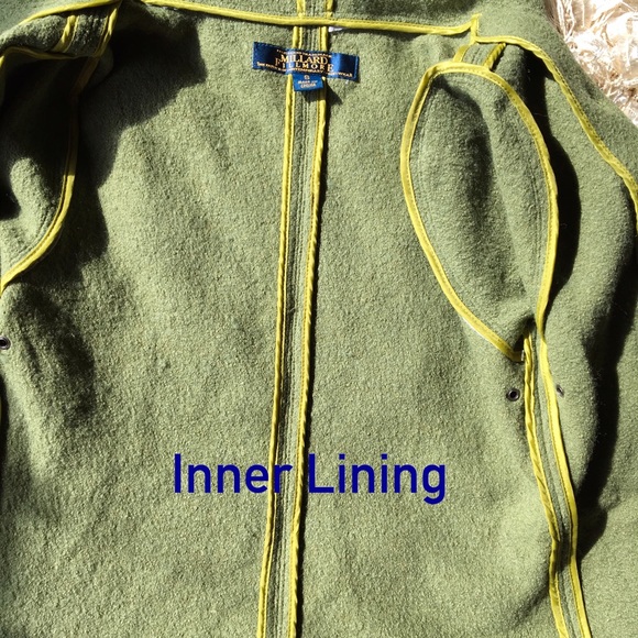 Millard Fillmore Woolblend Hooded Green Peacoat - Picture 7 of 8