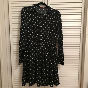 Boo Hoo Polka Dot shirt dress