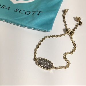 Kendra Scott Elaina Bracelet Platinum Drusy