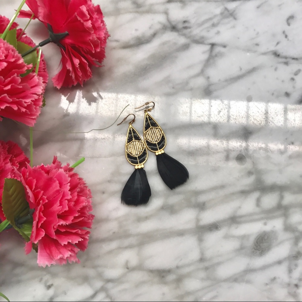 Stella & Dot Wisten Feather Earrings