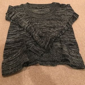 By corpus grey and black long sleeve sweater