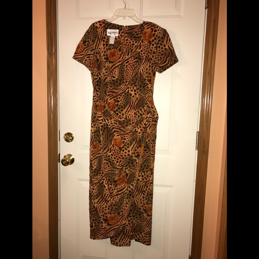 Animal Print Midi Dress