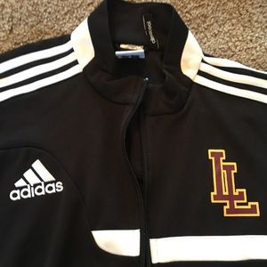 Adidas Logo Zip Up Athletic Jacket
