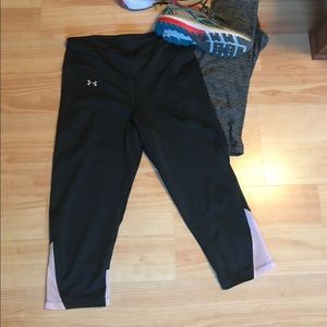Under Armour Grey Mesh Capris