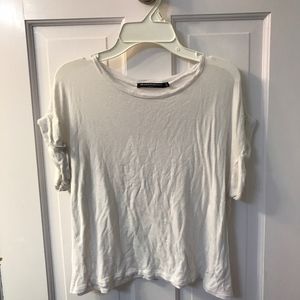 Brandy Melville cuffed sleeve t-shirt