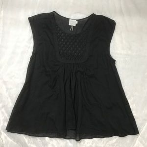 {Anthropologie} HD in Paris Black Cotton Top {Anthropologie} HD in Paris Black Cotton Top