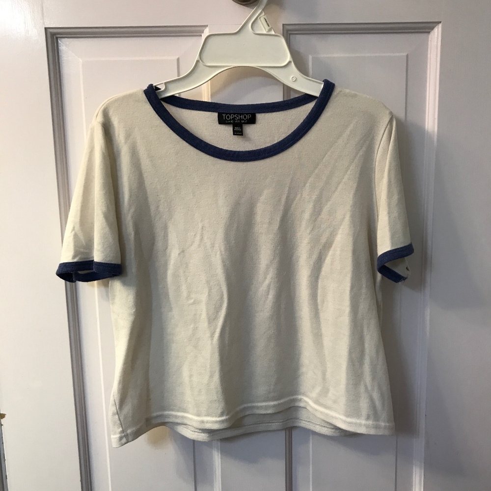 Topshop Short Sleeve Raglan Tee