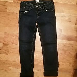 Hudson cropped straight cuffed jean