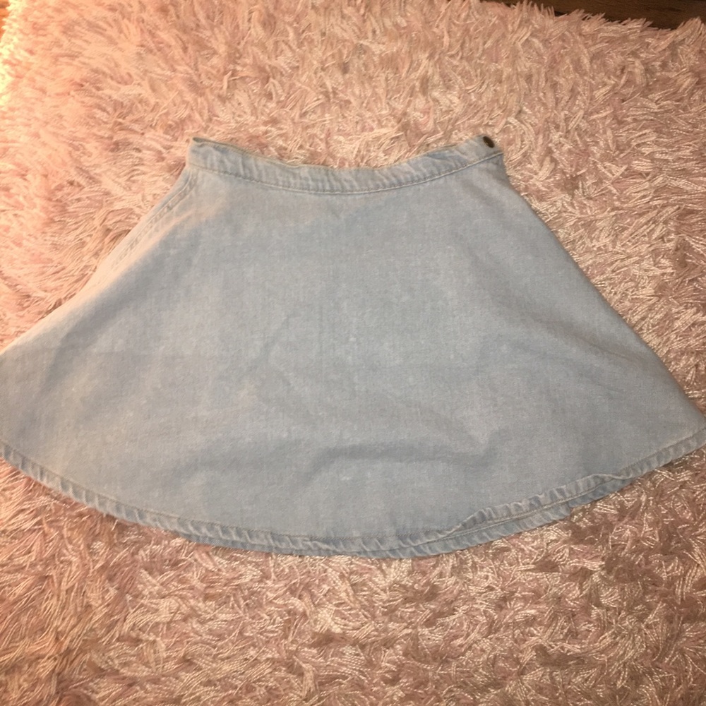 American Apparel Denim Skater Skirt