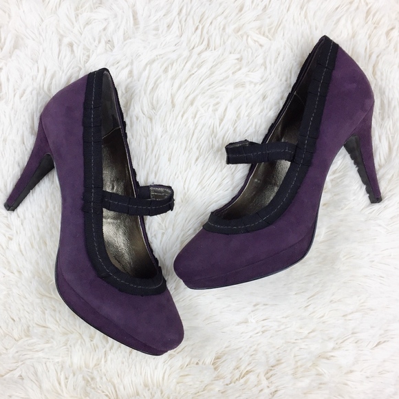 Boden Shoes - Boden Suede Platform Mary Jane Heels