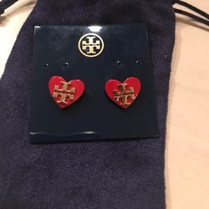 Tory Burch Heart Stud Earring.