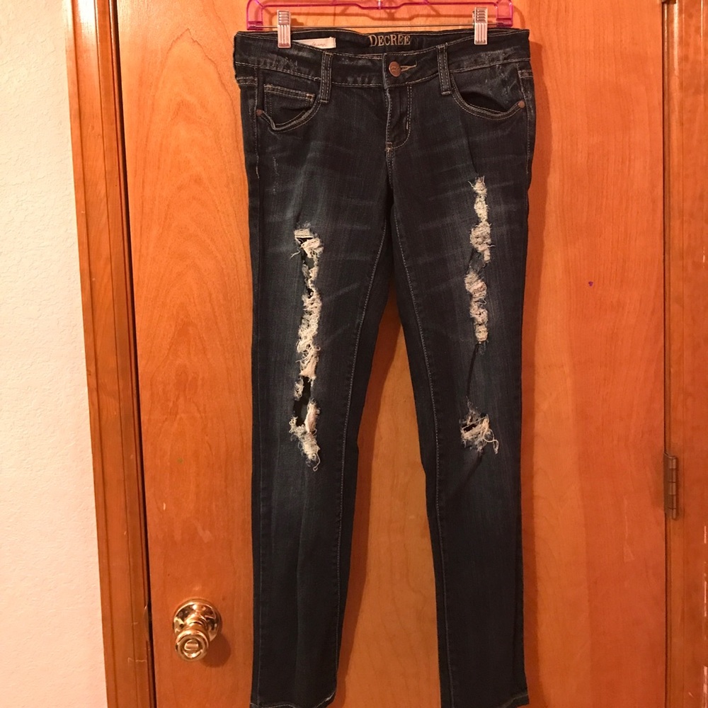 Decree Ripped Skinny Jeans