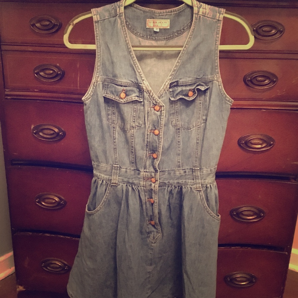 Vintage Guess denim mini dress/jumper.