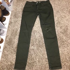 Dark green 535™ Super Skinny Levi Jeans