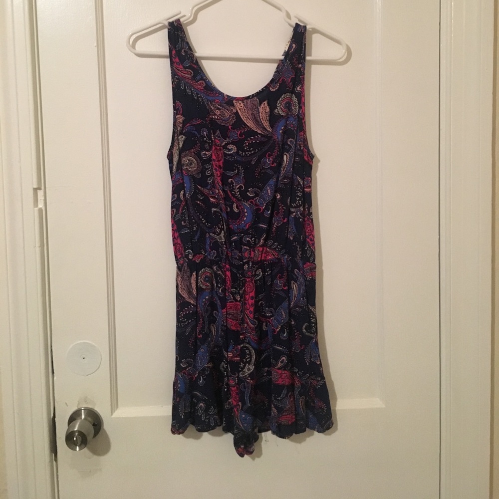 Bluetique Keyhole Back Paisley Romper