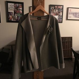 Fleece wrap coat
