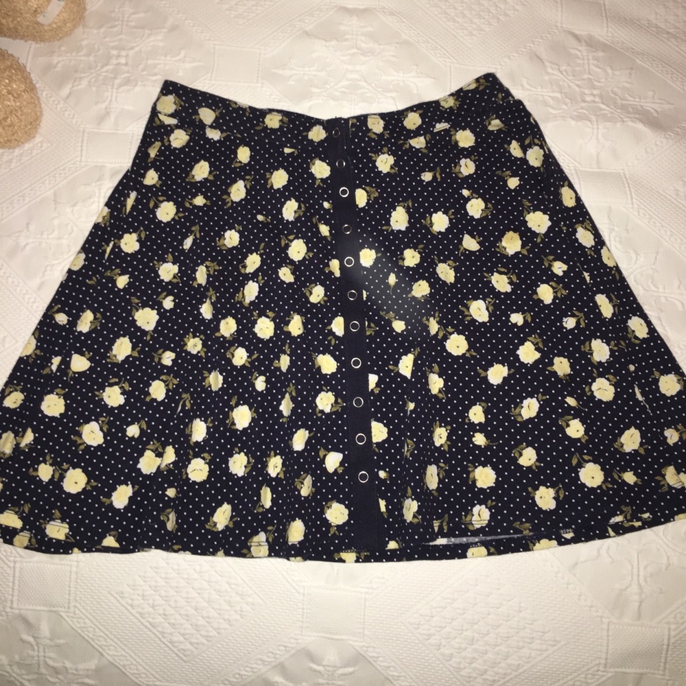 Urban Outfitters Floral Skater Skirt