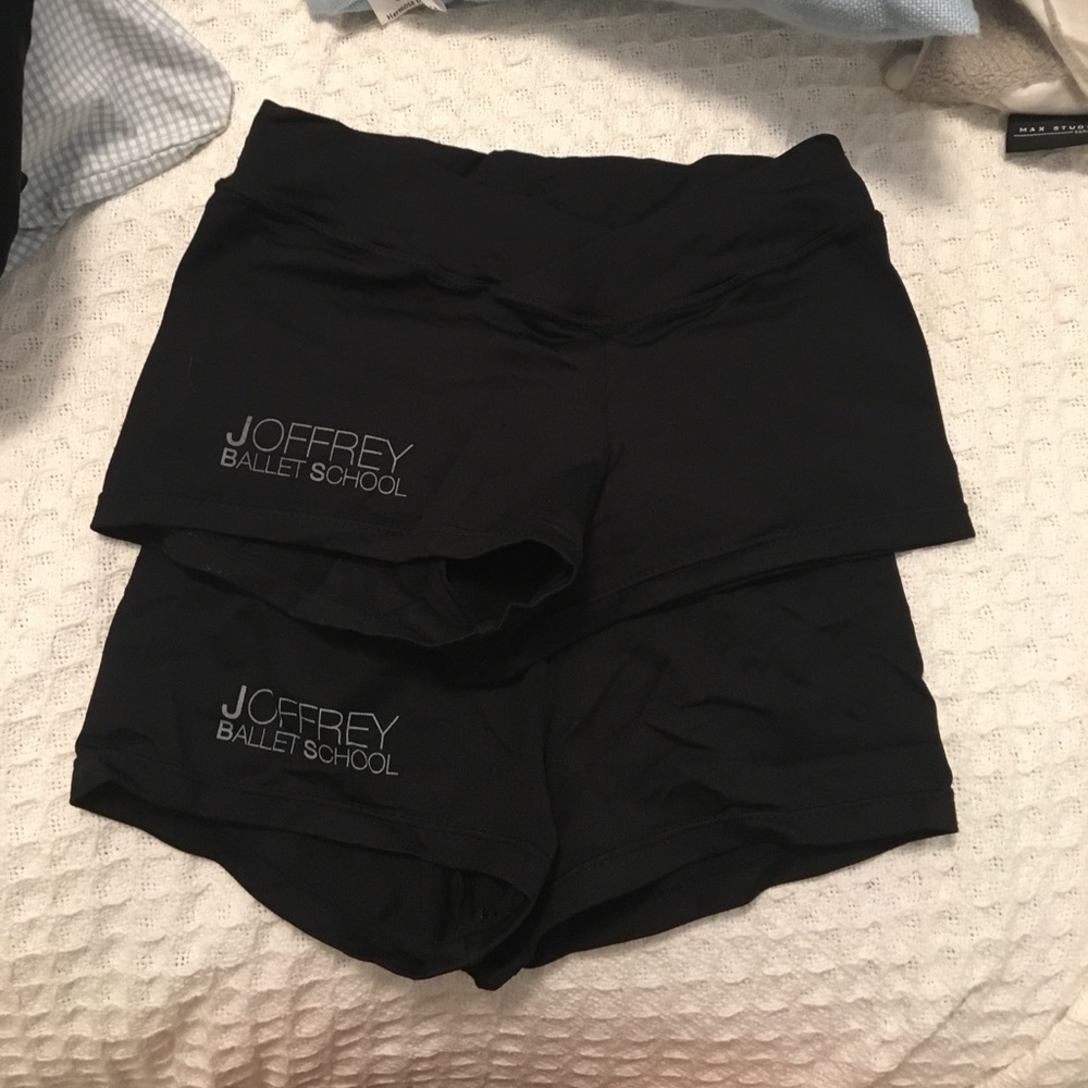 Two pairs of Joffrey ballet shorts