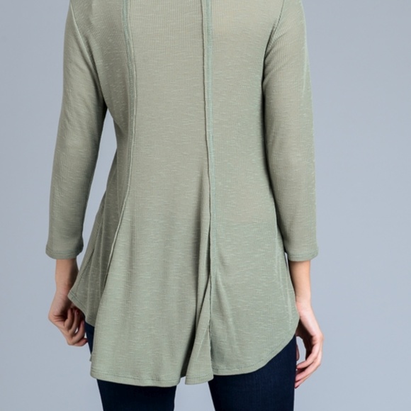 Long Sleeve OliveTunic Top - Picture 3 of 3