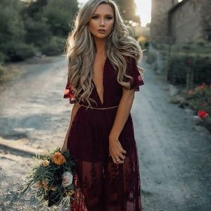 Honey Punch Lace Maxi Dress