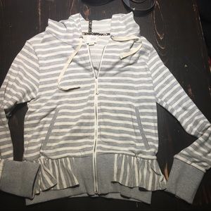 Anthropology Saturday Sunday peplum zip up jacket Anthropology Saturday Sunday peplum zip up jacket