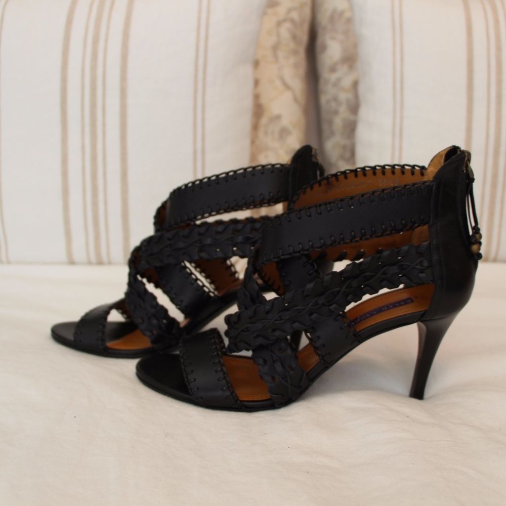 Ralph Lauren Strappy Heeled Sandal