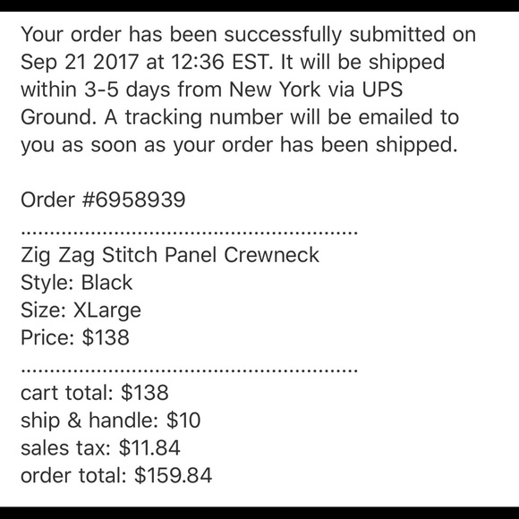 Supreme Zig Zag Stitch Panel Crewneck - Picture 2 of 2