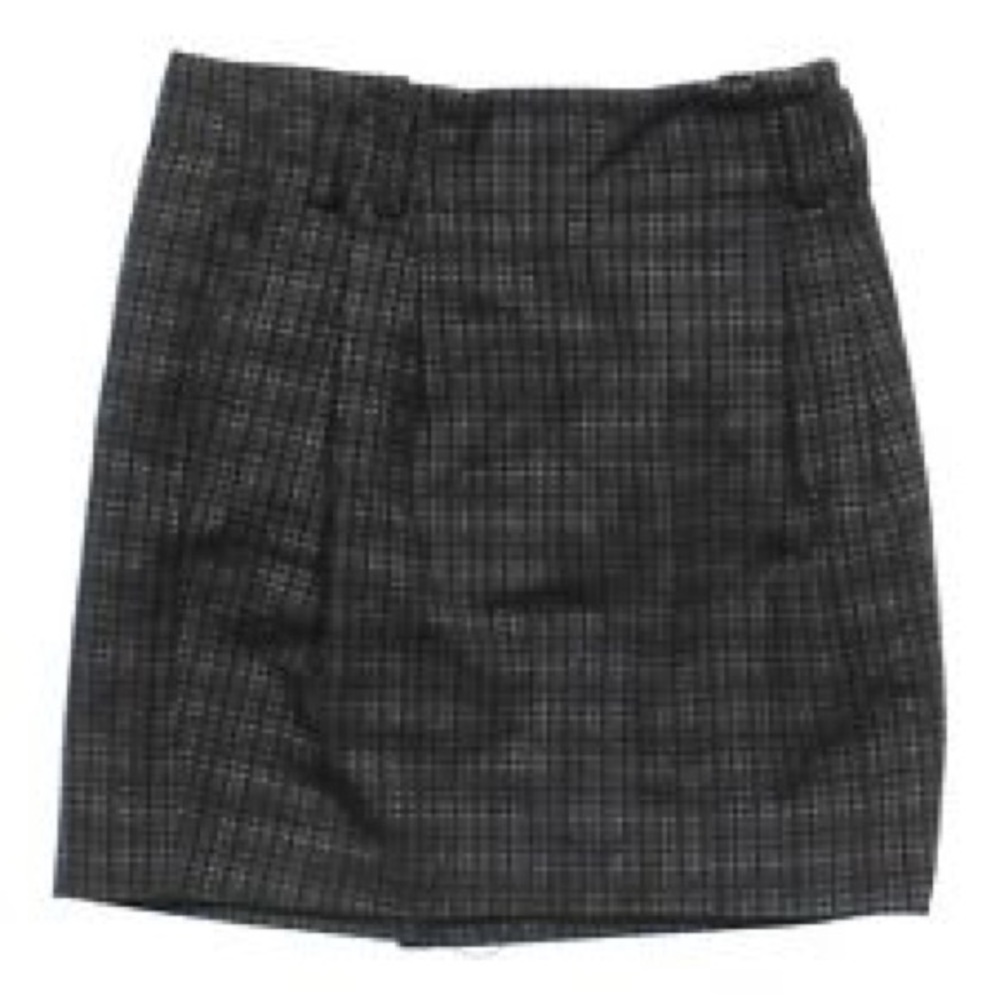 Merona Black &a White Pleated Skirt w/Pockets