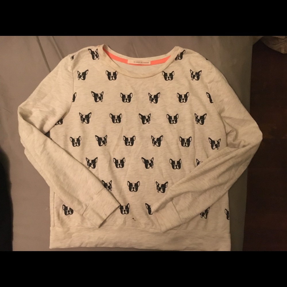 Boston Terrior long sleeve cotton