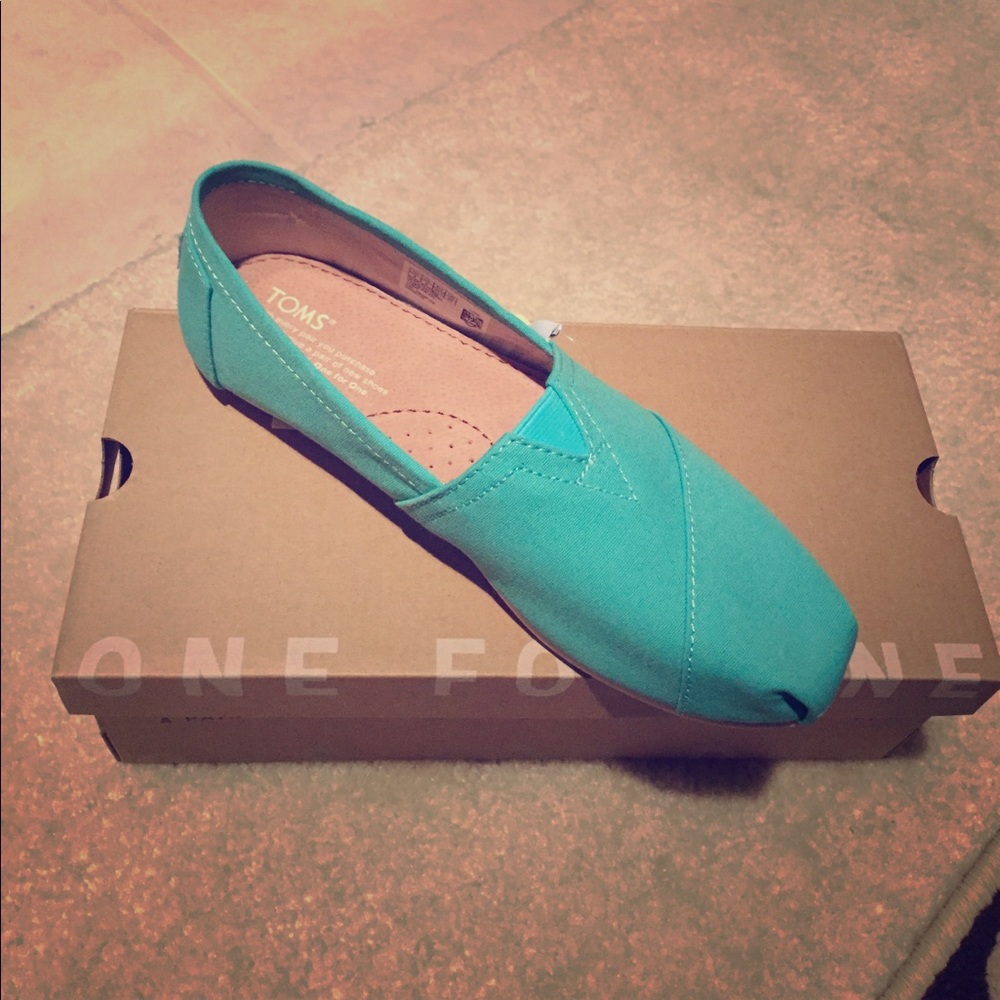 ❤️ price drop classic toms canvas teal toms
