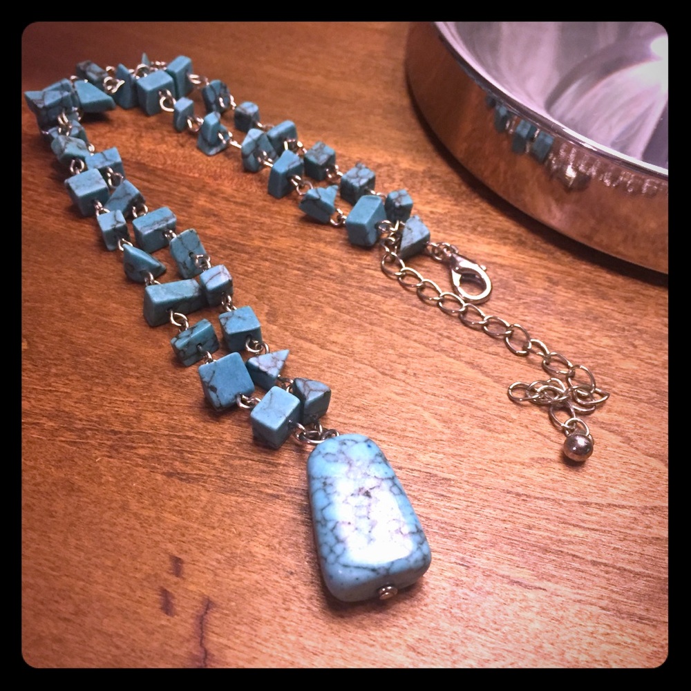 Turquoise Stone Necklace