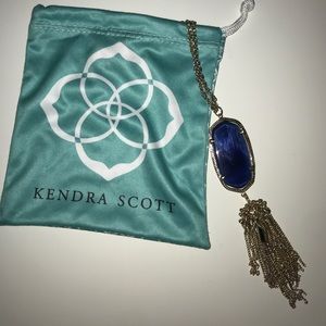 KENDRA SCOTT NAVY NECKLACE