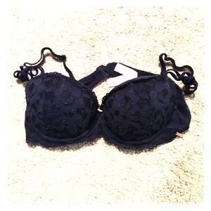 VS PINK navy blue bra