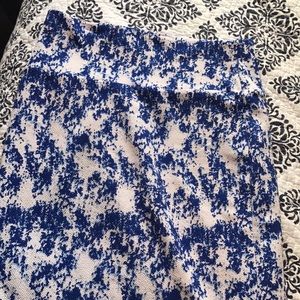 LulaRoe Royal Blue Paint Splatter Cassie