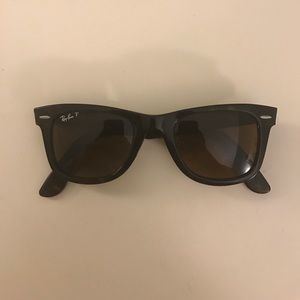 RayBan polarized wayfarers with case