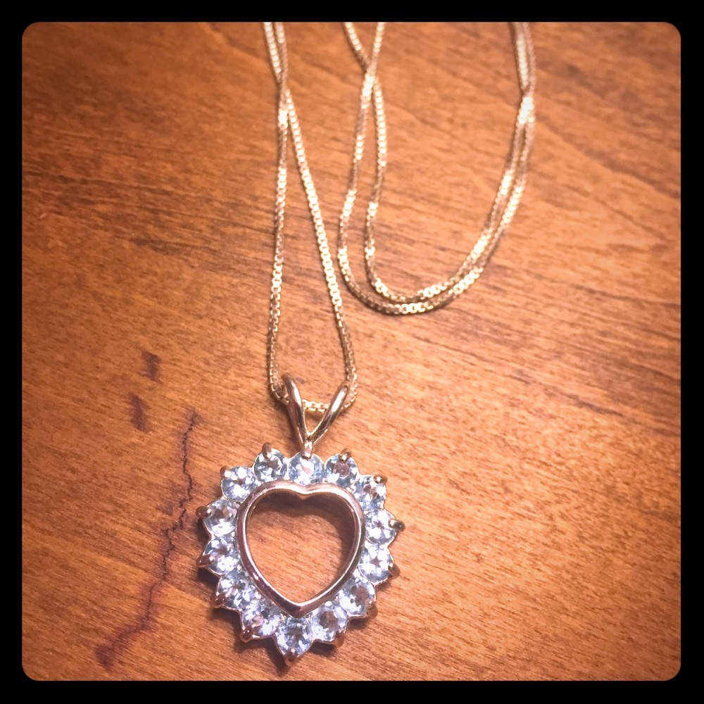 Topaz Heart Necklace
