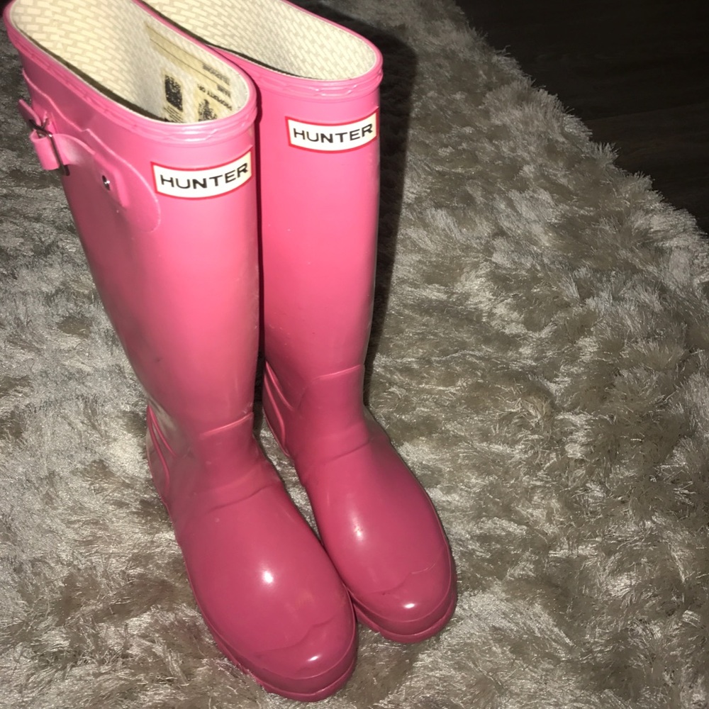 Pink Hunter Rain Boots